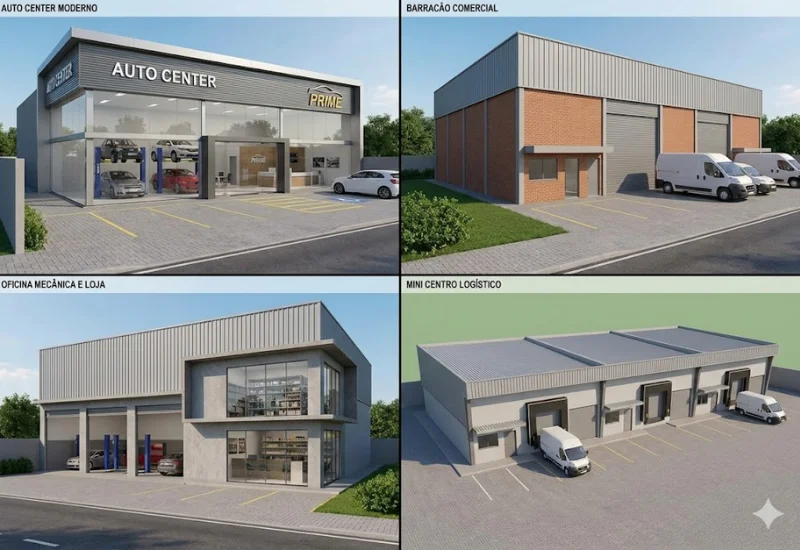 Auto Center, Barracão Comercial, Oficina Mecânica e Mini Centro Logístico